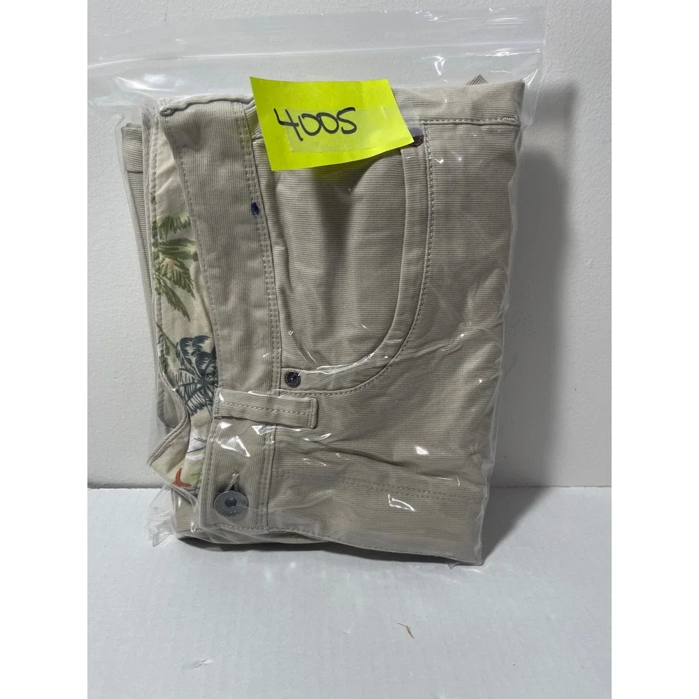 Tommy Bahama Mens 35x34 Beige Cotton Blend Straight Leg Chino Pants‎ Preppy - Picture 8 of 9